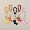 Creative Now Money Keychain Leather Braided Rope Fashion Cartoon Car Keychain Bag Cute Pony Pendant