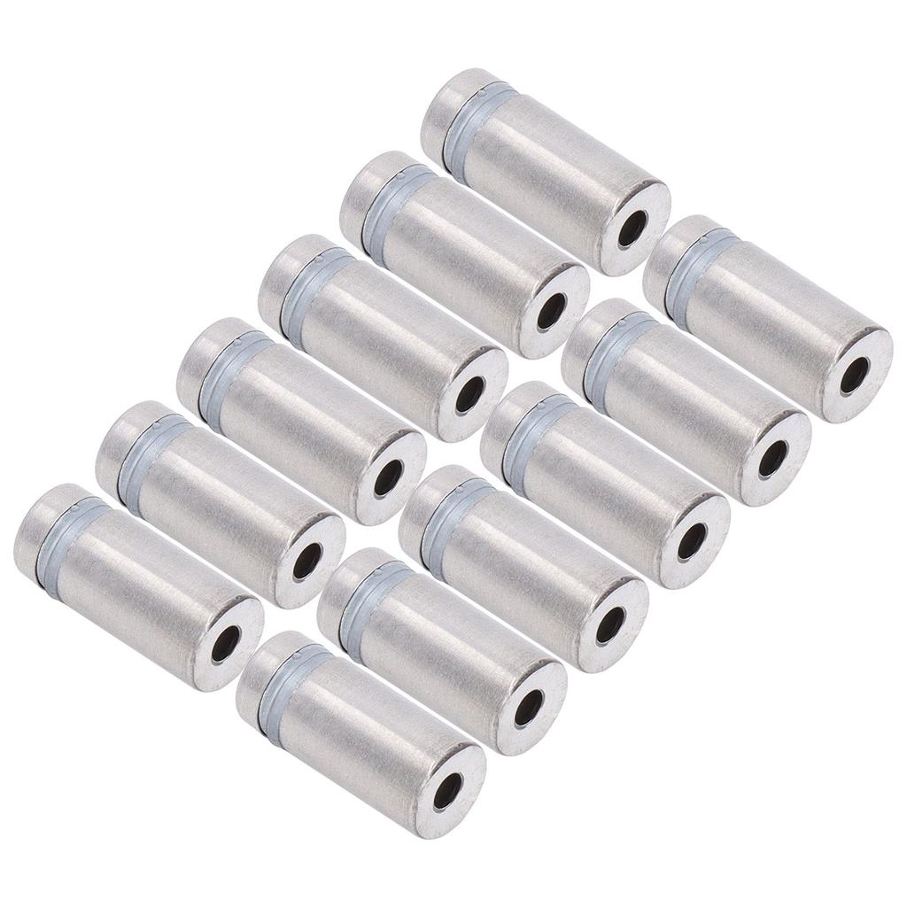 12Pcs Standoff Screws Stainless Steel Wall Sign Advertising Hardware Nail for Acrylic 12inx1in