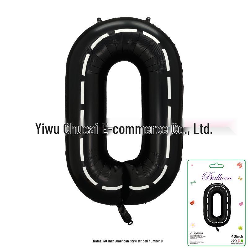 Décoration Bandeau Rayé à Carreaux Vache Dégradé 40" - Grand Chiffre pour Scène de Fête d'Anniversaire de Bébé