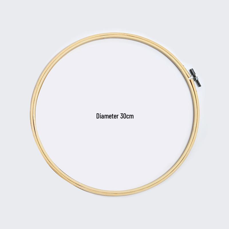 Children's Tie-Dye Embroidery Kit: Bamboo Hoop, Blue Wall Pendant