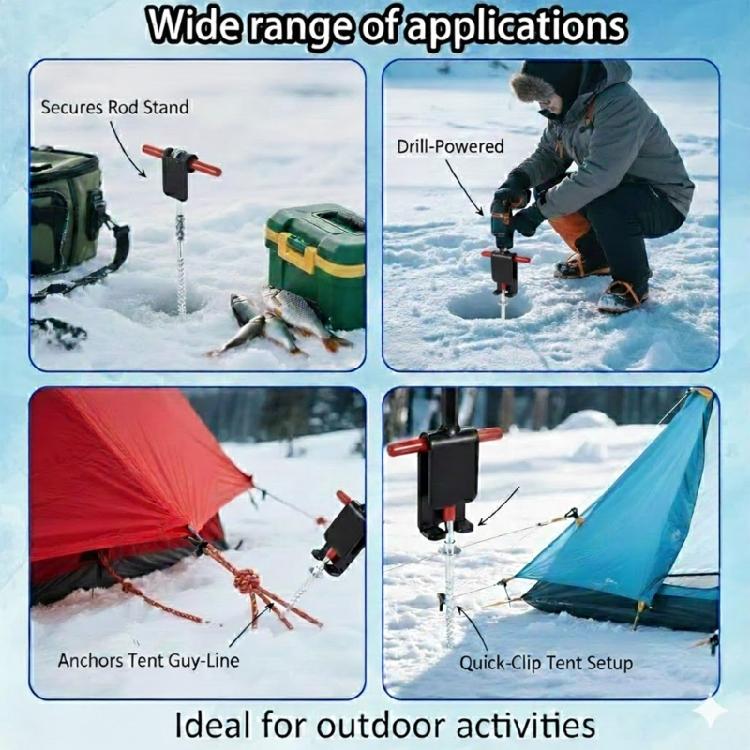 Quick arrange Ice Fishing Shelter Fastener Collection Features 6 Coated Screws And Joining Part