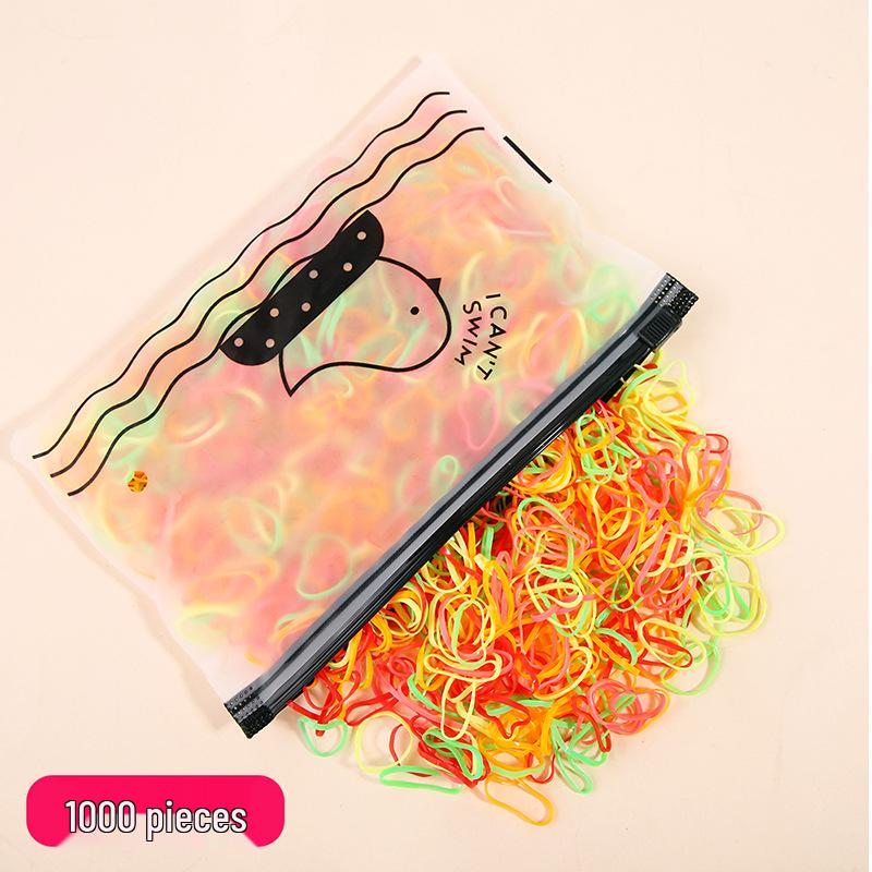 Durable Black Elastic Hair Ties for Women - High Elasticity, Thickened Rubber Bands for Secure Hair Styling