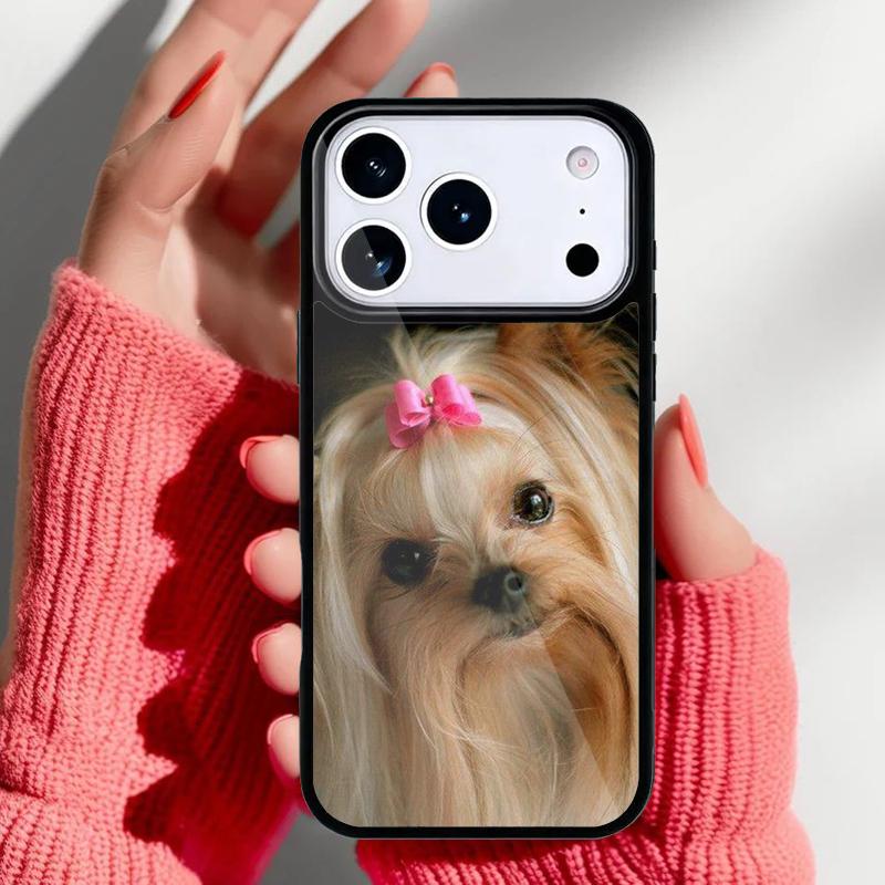 Yorkshire Terrier Yorkie Dog Pet Animal Phone Case for iPhone 17 Air 16e 15 14 13 Pro Max Back Cover for 12 11 Pro Coque
