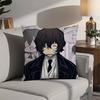Hot Anime Bungo Stray Dogs Pillow Case 3D Print Polyester Fiber 40*40cm Home Sofa Throw Decoration Festival Gift