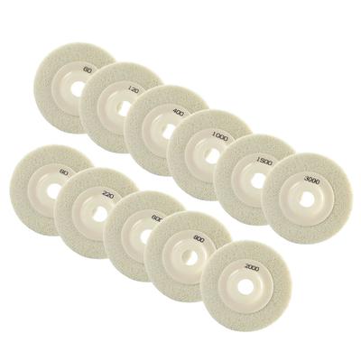 Witte polijstschijf 60-3000 korrel nylonvezel 1 st