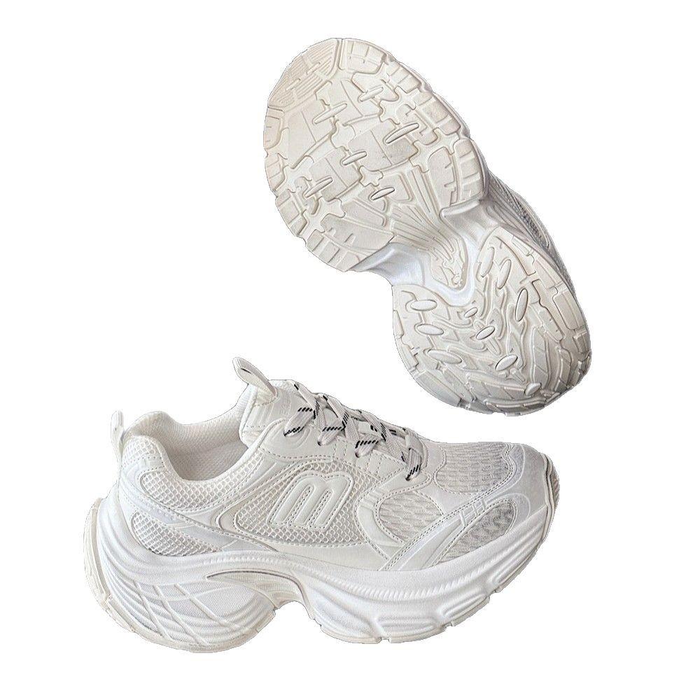 Dad shoes women's ins super fire 2025 spring and autumn new thick-soled muffin versatile sports shoes heightening casual shoes women