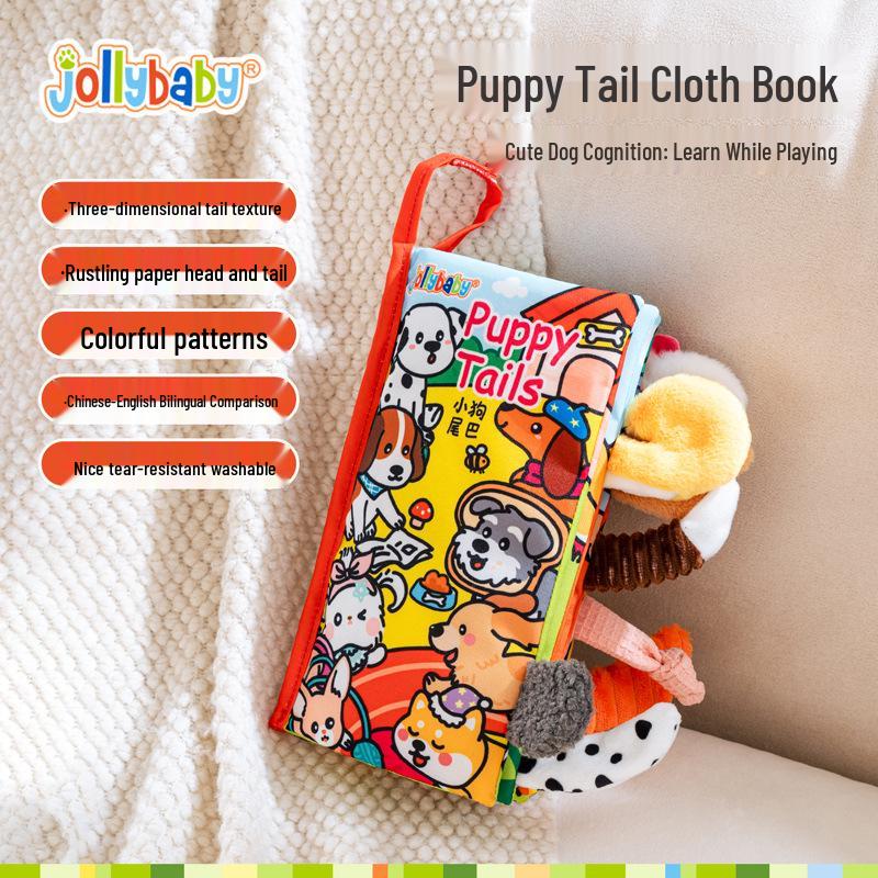 Jollybaby Bird Tail Tear-Resistant Cloth Book for Infants