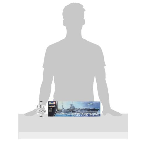 German Revell 1/720 Royal Navy HMS Ark Royal & Tribal-class Destroyer Plastic Model Kit 05149