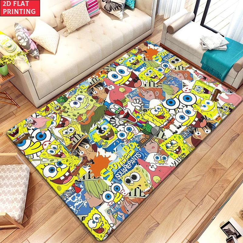 Nautical Nonsense Large Room Carpet Non Slip Cartoon Kids Bedroom Living Room Floor Mat Home Decor Children's Play Carpet