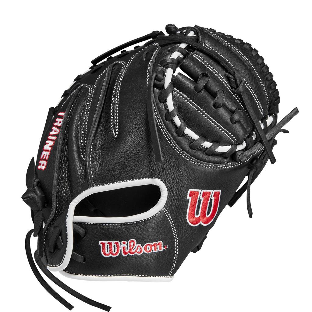 Wilson Baseball Training Black Glove, Glove, TRAINER, Catcher's, WBW10099630,