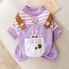 Four Seasons Four-legged Dog Clothing Denim Overalls Bigbear Teddy Small and Medium Puppy Cat Universal Pet Clothing