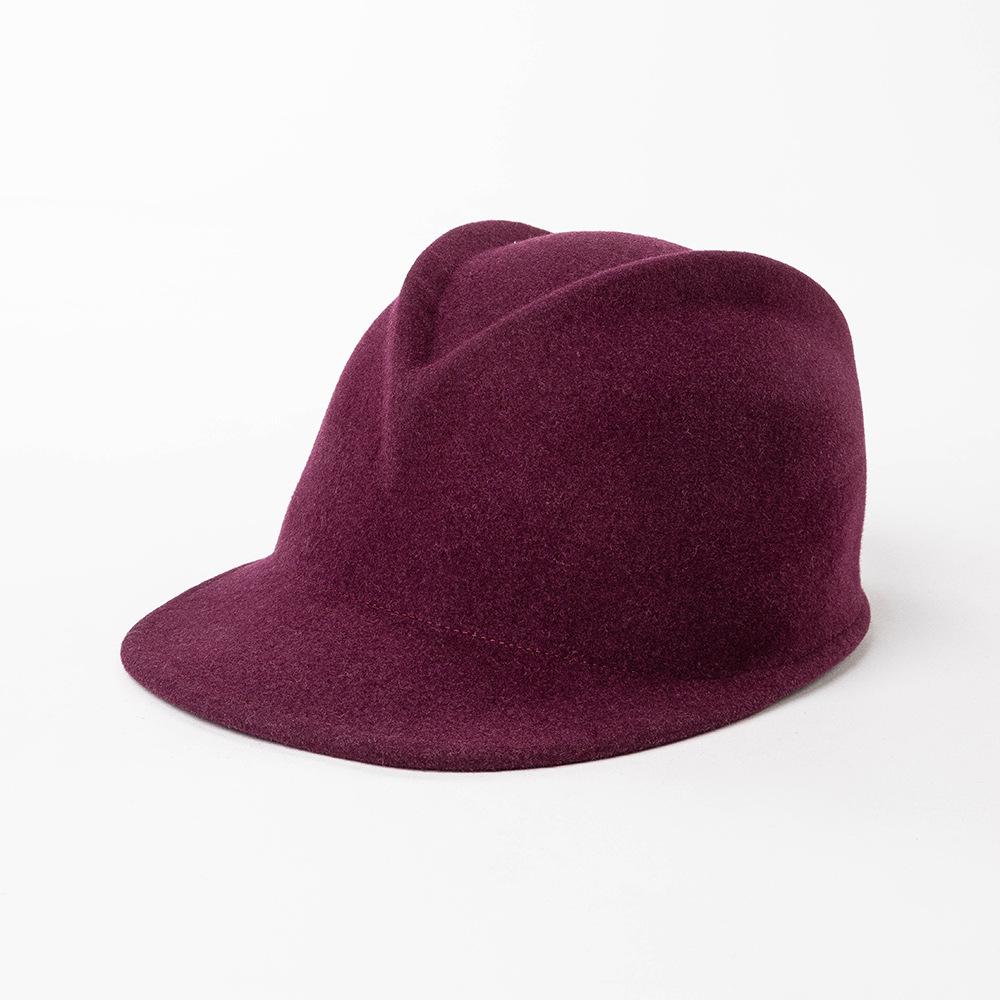100% Wool Autumn Winter New Fashion Casual Equestrian Hats Ladies Outdoor Shopping Thermal Caps Unisex Women Party Fedora Hats