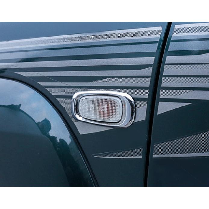 ABS Chrome Side Light Frame Cover Trim For 2003-2009 Toyota Prado FJ120 2pcs