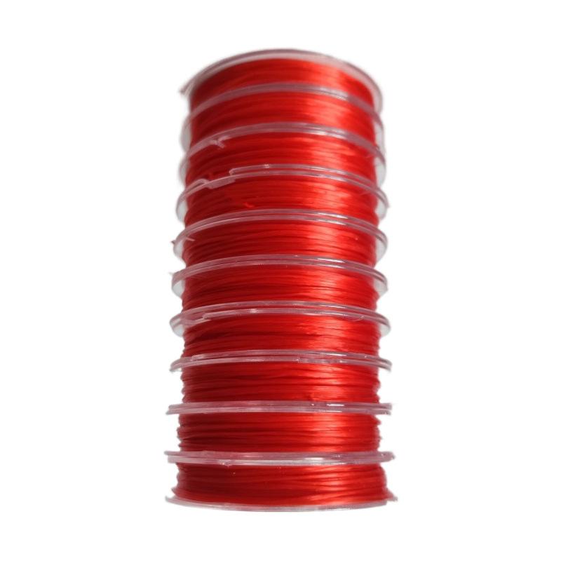 10M flat crystal line bead elastic line 0.8mm mini color elastane elastic rope DIY accessories beaded cable