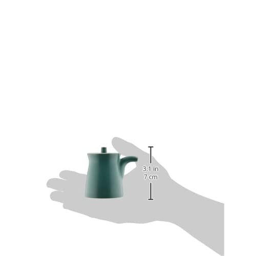 Hakusan Porcelain G-Shaped Soy Sauce Dispenser, Small, Green, Approx. 6 X 7.5cm, 80ml, Hasami Ware, Made In Japan