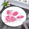 Pink Panther Pattern Round rug,Carpet Rug for Living Room Bedroom Playroom ,Non-slip Floor Mat,Holiday Gifts and Birthday Gifts.