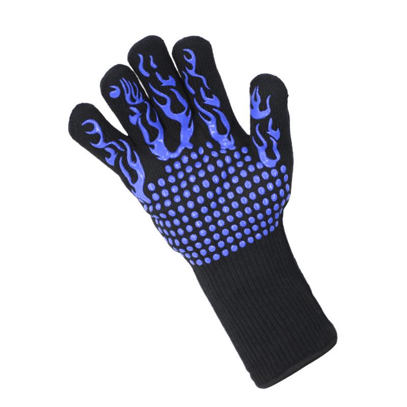 Heat-Resistant Flame Retardant Silicone BBQ Oven Gloves