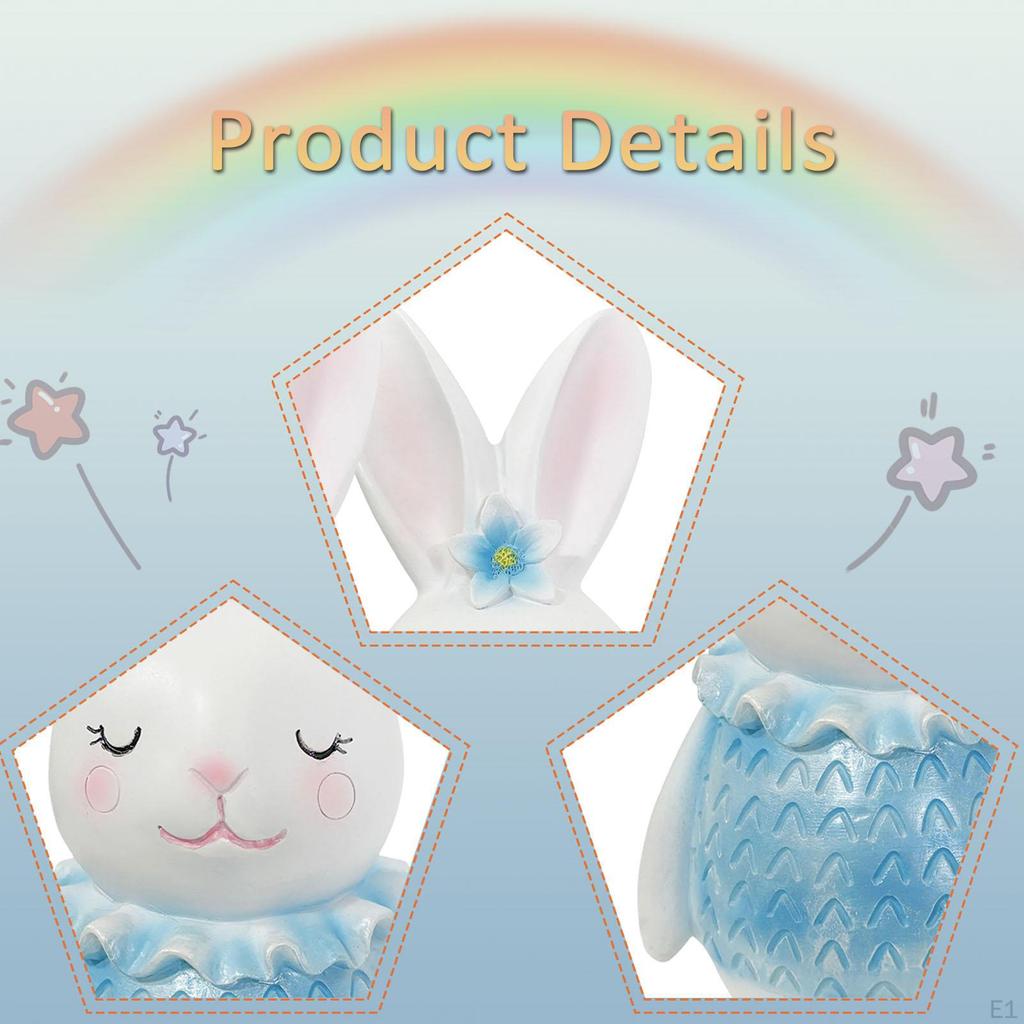 Statue Bunny Sculpture Collection Art Craft Housewarming Gift Easter Table Decoration Resin Figurine