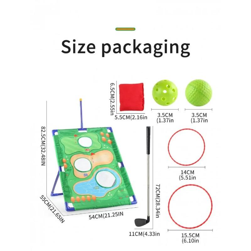 1/3 in 1 Loop Sandbag Golf Bean Bag Toss Game for Kids Outdoor Sport Toys Golf Training Mat Toy Gifts