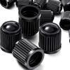 Yitong 50/100/200PCS Valve Caps Universal Tire Valve Caps Durable Pe Material Black Airtight Dustproof Automotive Valve Dust Cap Valve Stems 1