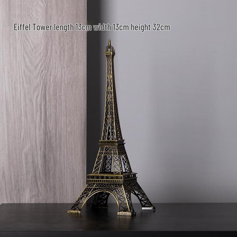 Vintage Eiffel Tower Bookshelf Decor