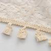 150x45cm Beige Lace Hollowed Out Fabric For Tablecloth Cloth, Hollowed Out Curtains Handmade DIY Sewing Fabric TJ8630