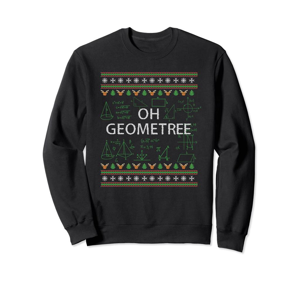 Geometree Funny Christmas Ugly Xmas Sweater Teacher Sweatshirt