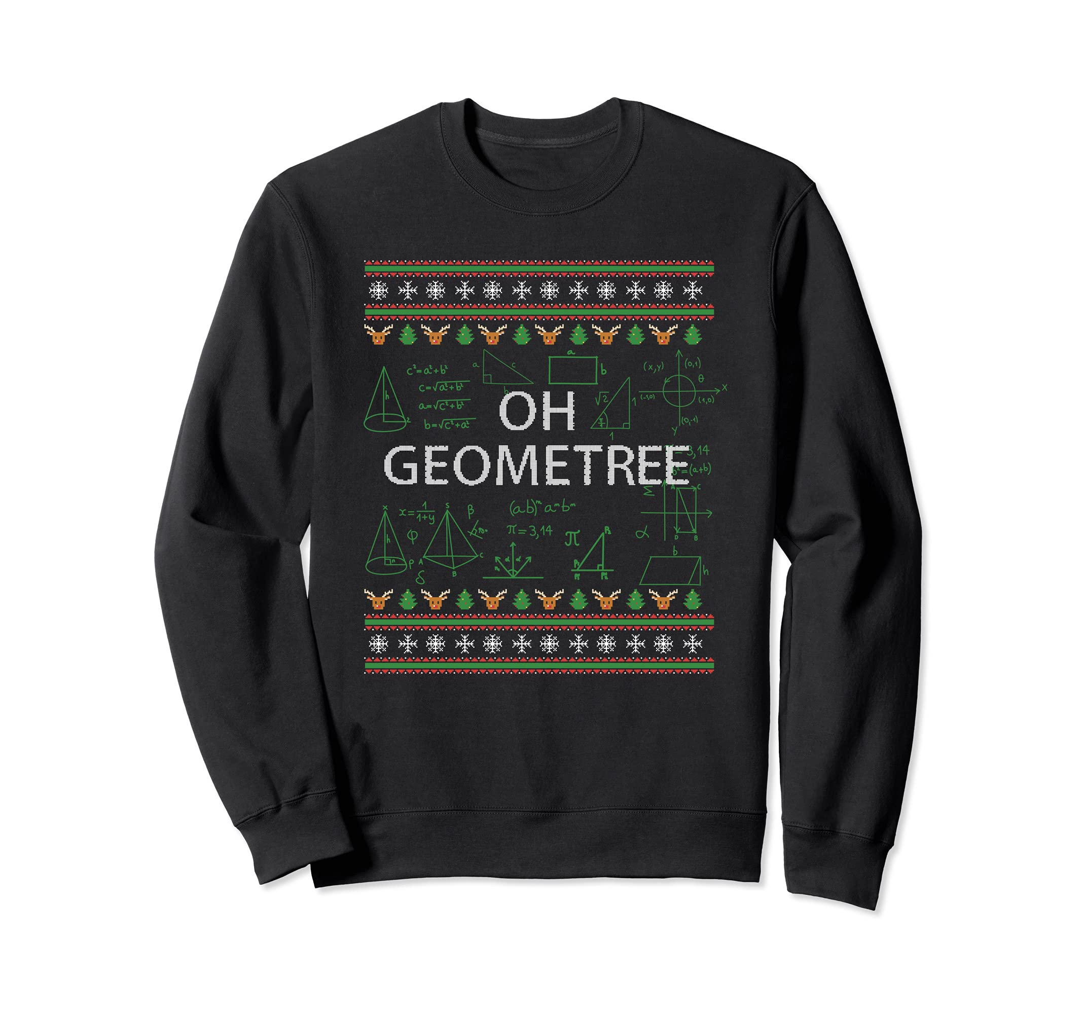 

Geometree Funny Christmas Ugly Xmas Sweater Teacher Sweatshirt чёрный