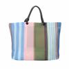 1165 1166 Horizontal Fluffy Tote Bag Medium Wafer SC MED Wafer Striped [Rootote] (116501 Saxophone)