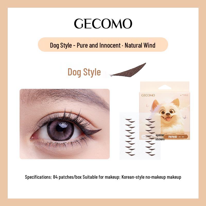 

GECOMO Waterproof One-Step Eyeliner Stickers for Easy Application and Eye Shape Adjustment
