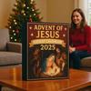 Jesus Christmas Countdown Calendar with 24 2D Acrylic Ornaments Christmas Advent Calendar Gifts for Kids Boys Girls Toddlers
