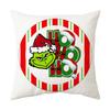 Christmas Happy Throw Pillow Cover, 18 X 18 Inch, Winter Holiday Cushion Cover Sofa Decor