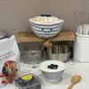 Fun blueberry oat bowl home decoration ornament gift with jca label home decor desk decoration living room decoration