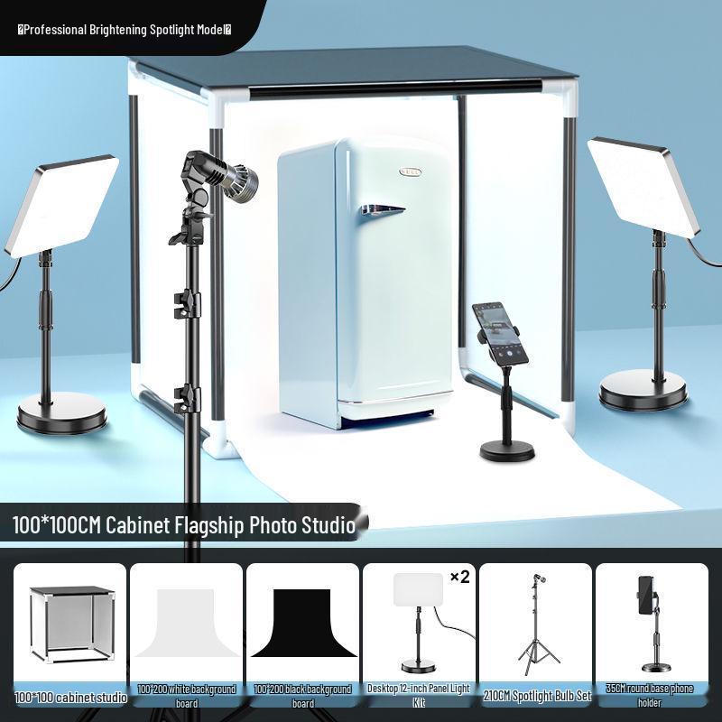 Portable LED Photo Studio Tent with Fill Light for Jewelry