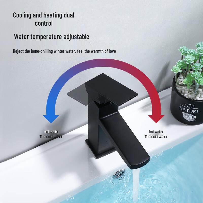 MDNG Stainless Steel Cold/Hot Basin Faucet