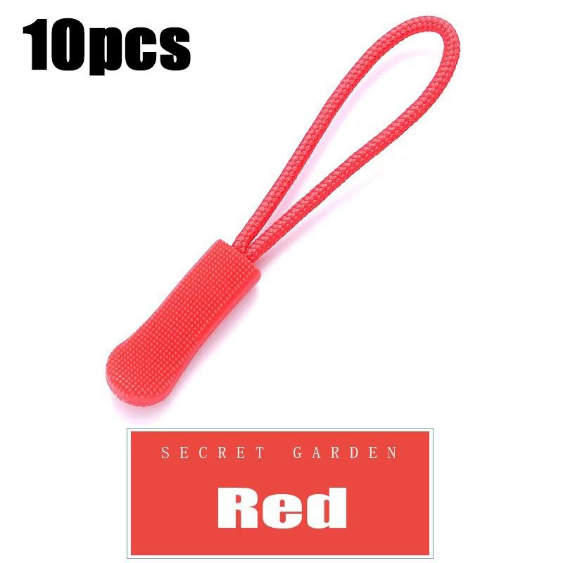 10/50pcs Zipper Pull Puller End Fit Rope Tag Replament Clip Broken Buckle Fixer Zip Cord Tab Travel Bag Suitcase Tent