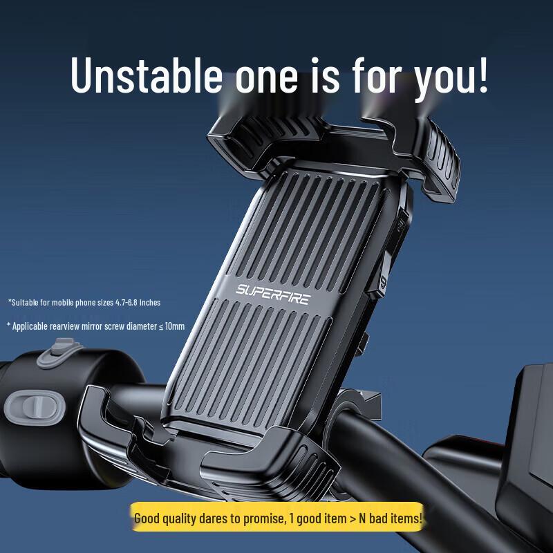 Quick-Lock Rearview Mirror Phone Holder