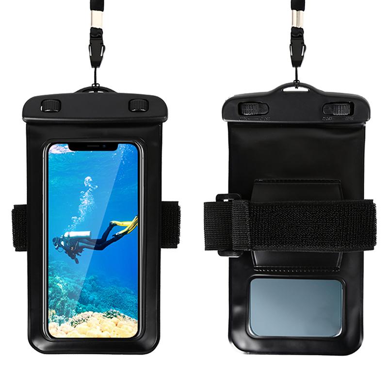 

1Pcs Universal Waterproof Phone Case Arm Band Bag Swim Diving Surfing Mobile Phone Pouch Waterproof Bag чёрный