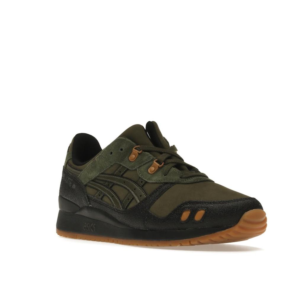 Asics Gel Lyte 3 Olive Black Men Sneakers Green Olive-Canvas 1203A187-303