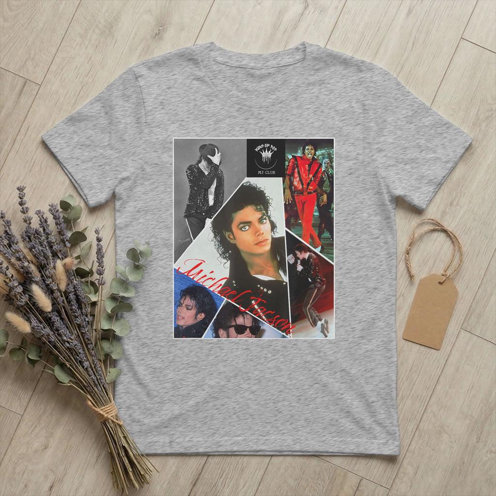 Michaels Pop King Jacksons T Shirts for Unisex Pure Cotton Casual TShirts Round Neck Singer Hip Hop Tees Short Sleeve Clothes Gift