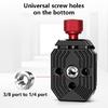 Quick Release Plate Clamp Base 38mm Quick Switching Mount Adapter Build-in 1/4 3/8 Screw Hole for DSLR Camera Stabilizer