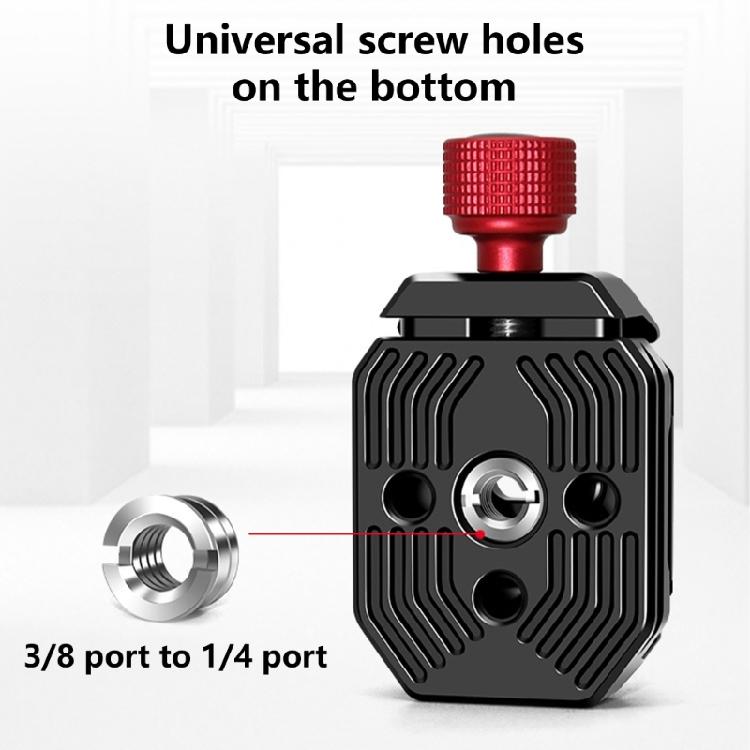 Quick Release Plate Clamp Base 38mm Quick Switching Mount Adapter Build-in 1/4 3/8 Screw Hole for DSLR Camera Stabilizer