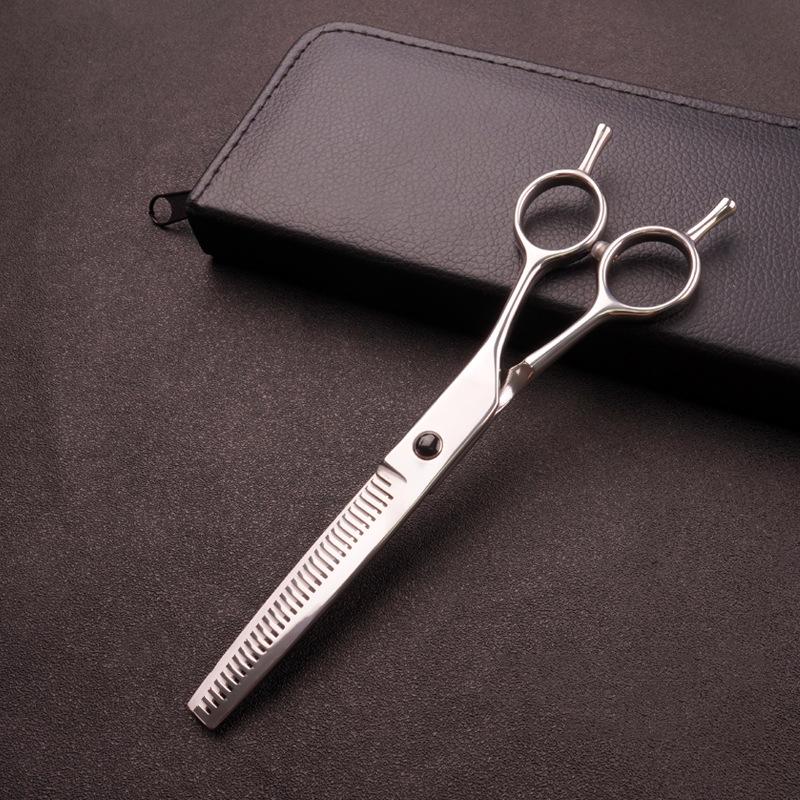 Professional Pet Grooming Hair Trimming Set: Curved & Serrated Scissors for Dogs