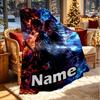 Individuelle Personalisierte Demon Slayer Druckdecke, Heimdekoration, Schlafzimmer, Sofa, Camping, Couch, Geschenke für Geburtstag Weihnachten