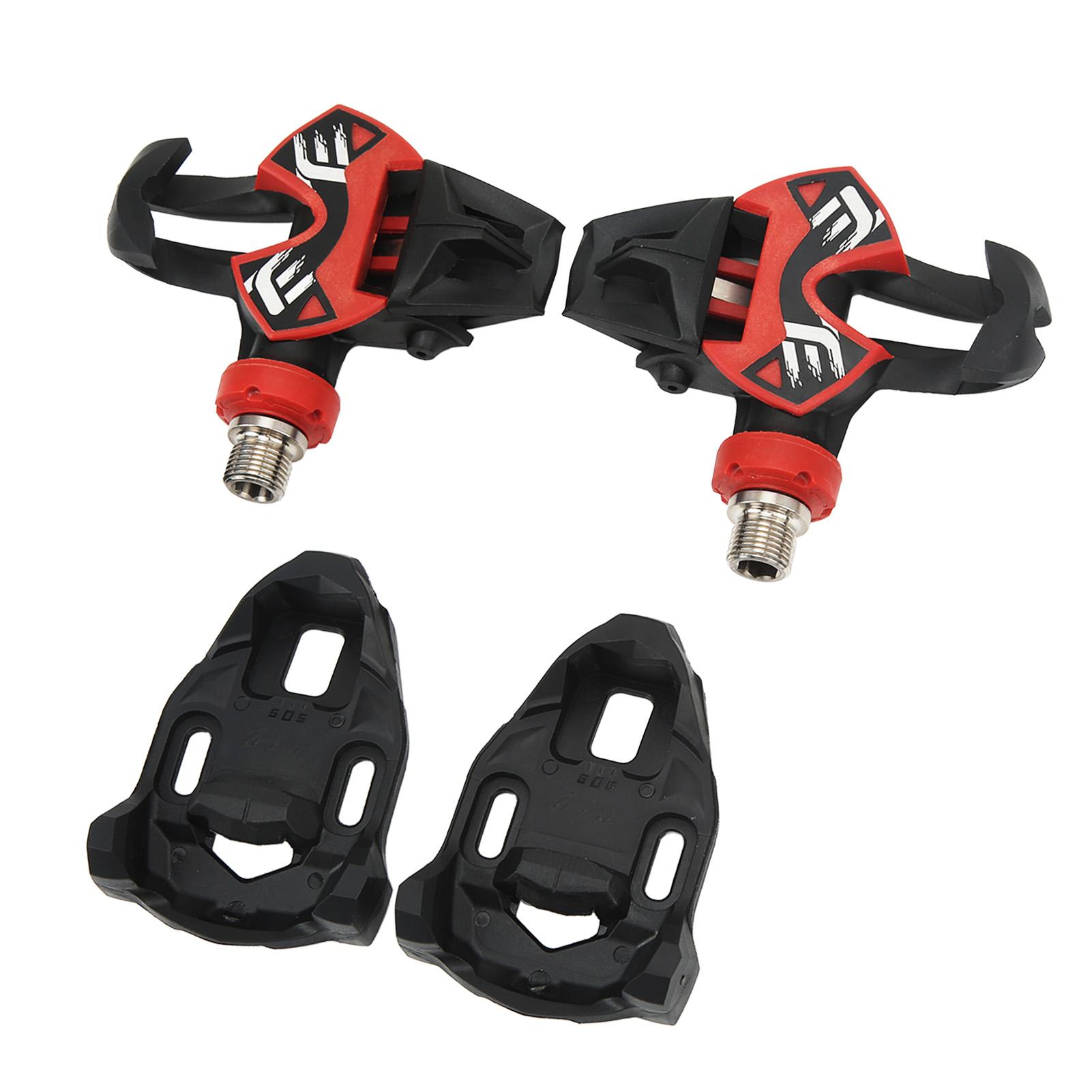 2Pcs Bike Self Locking Pedals Titanium Alloy Carbon Fiber Black Clipless Pedals for Mountain Road Bicycle