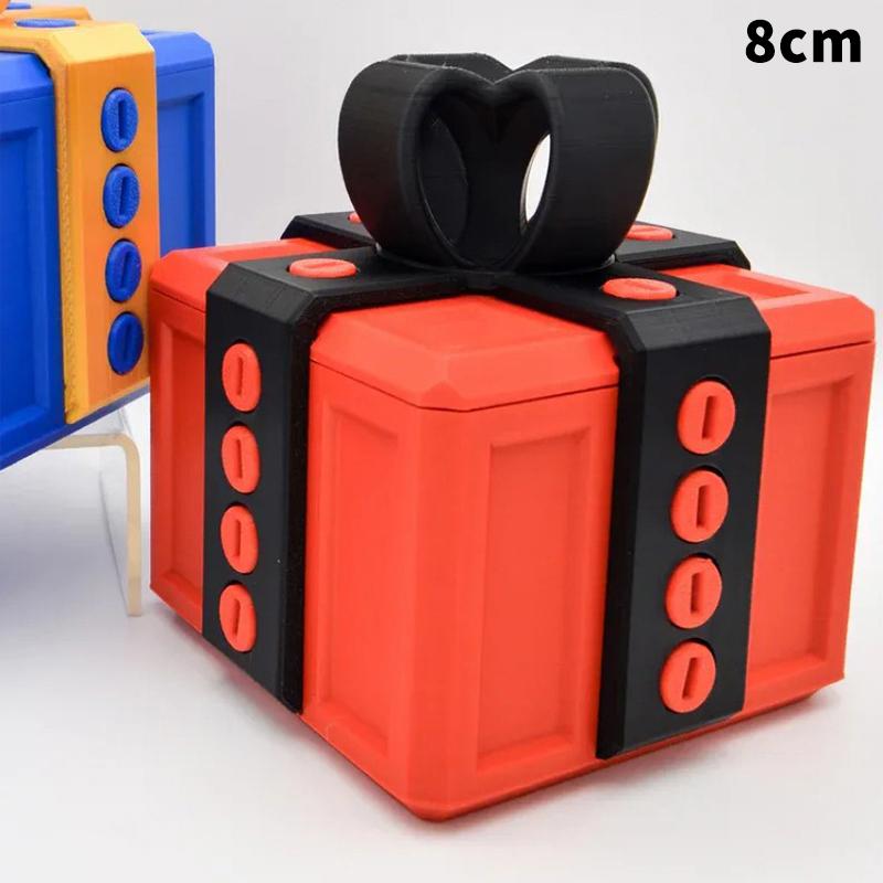 Cutie cadou enervantă cu șuruburi Cutii cadou enervante mari Cutie cu șuruburi farse Cutie cadou imprimată 3D Container pentru carduri de bani Cadou de Crăciun