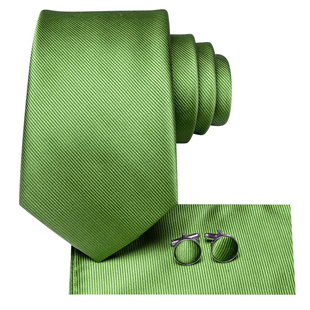 Hi-Tie Silk Mens Tie Set Necktie Pocket Square Cufflinks Optional Wedding Party Office