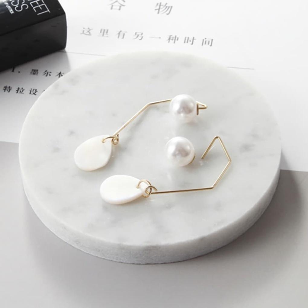 925 Silver Pearl Earrings Celebrity Sponsored Point Big Size