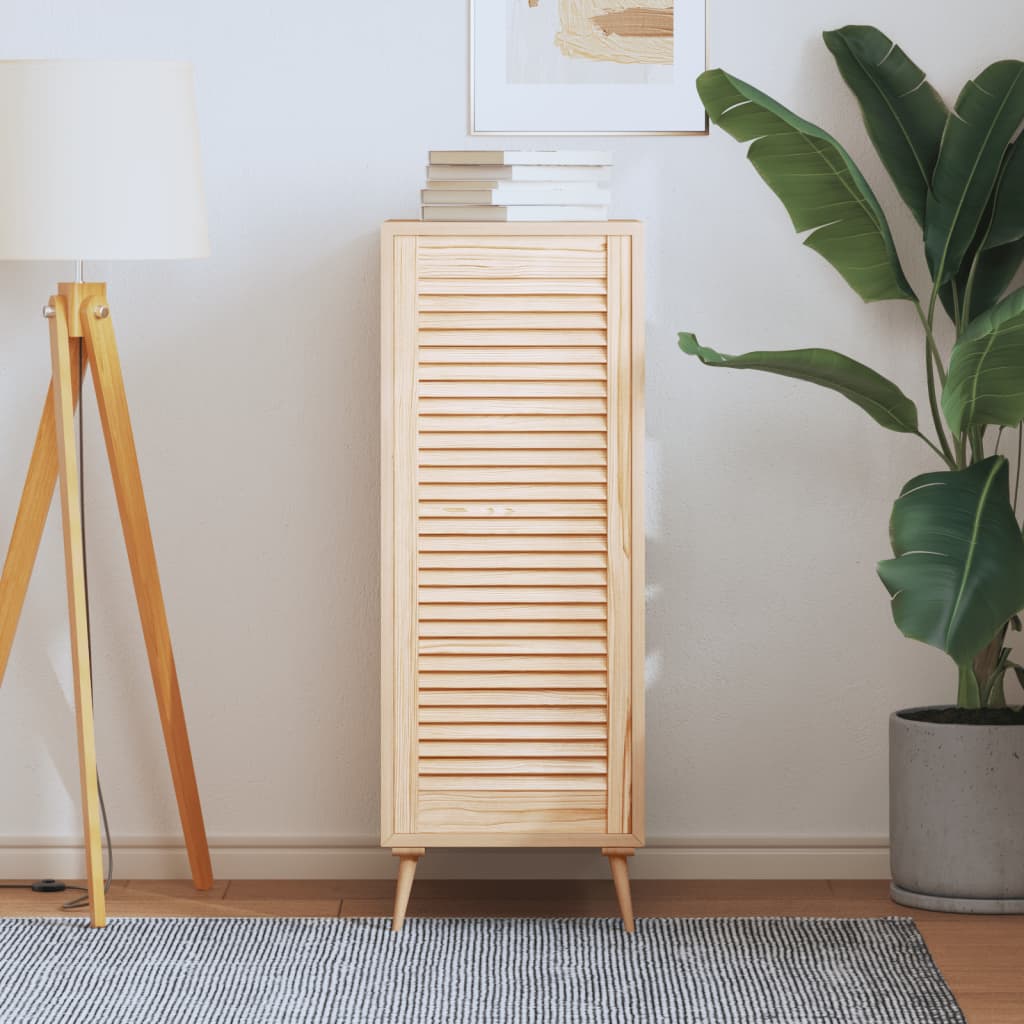Slatted Design Cabinet Door 99.3 X 39.4 Cm Solid Pine Wood