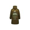 Li Ning Long Hooded Down Jacket With Back Print Men Outerwear Army-Green AYMQ161-2